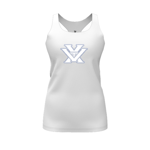 [FT0TRBWH-FYS-LOGO1] Decker Racerback Tank Top (Female Youth S, White, Logo 1)