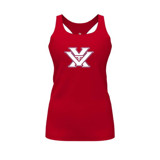 [FT0TRBRD-FYS-LOGO1] Decker Racerback Tank Top (Female Youth S, Red, Logo 1)