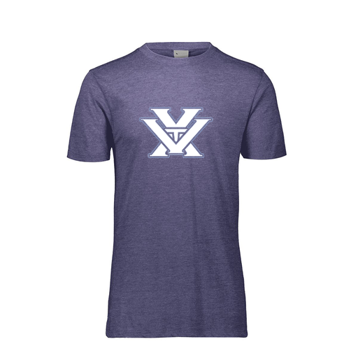[FTSCUBNV-YS-LOGO1] Decker Youth Tri-Blend T-Shirt - Short Sleeve (Youth S, Navy, Logo 1)