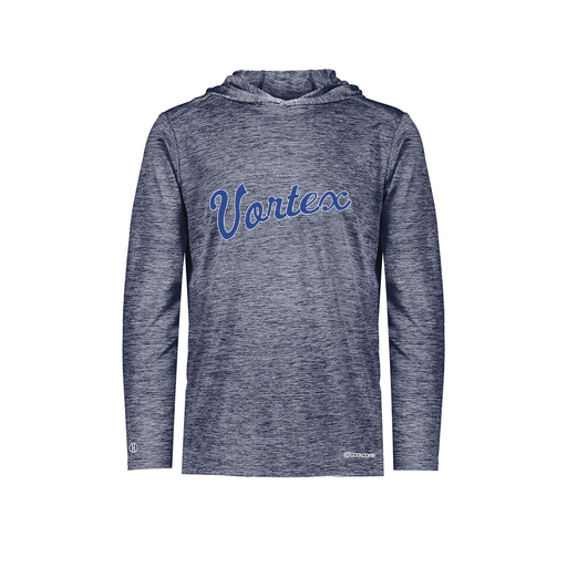 [FOLHCGNV-AS-LOGO2] Decker Men's Charge Hoodie (Adult S, Navy, Logo 2)