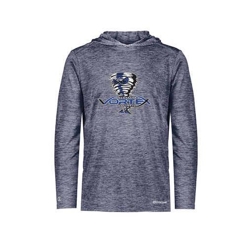 [FOLHCGNV-AS-LOGO3] Decker Men's Charge Hoodie (Adult S, Navy, Logo 3)