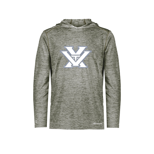 [FOLHCGGY-AS-LOGO1] Decker Men's Charge Hoodie (Adult S, Gray, Logo 1)