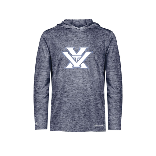 [FOLHCGNV-YS-LOGO1] Decker Youth Charge Hoodie (Youth S, Navy, Logo 1)