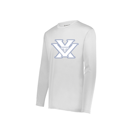 [222822.005.XS-LOGO1] Men's LS Smooth Sport Shirt (Adult XS, White, Logo 1)