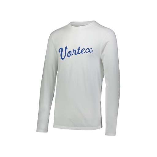 [FTLCUBWH-AXS-LOGO2] Decker Men's Tri-Blend T-Shirt - Long Sleeve (Adult XS, White, Logo 2)