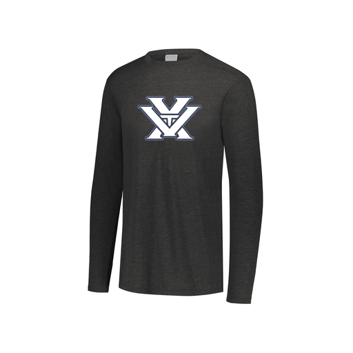 [FTLCUBBK-YS-LOGO1] Decker Youth Tri-Blend T-Shirt - Long Sleeve (Youth S, Black, Logo 1)