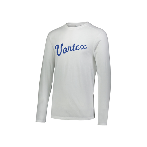 [FTLCUBWH-YS-LOGO2] Decker Youth Tri-Blend T-Shirt - Long Sleeve (Youth S, White, Logo 2)
