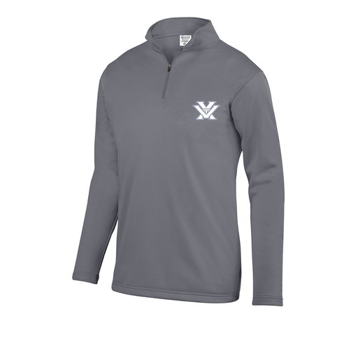 [FOLQFFGY-YS-LOGO1] Decker Youth FlexFleece 1/4 Zip (Youth S, Gray, Logo 1)